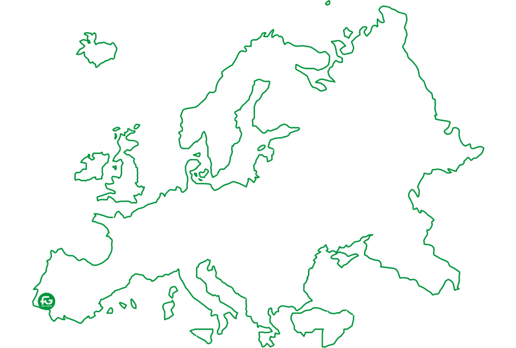 silueta de europa con logo fg